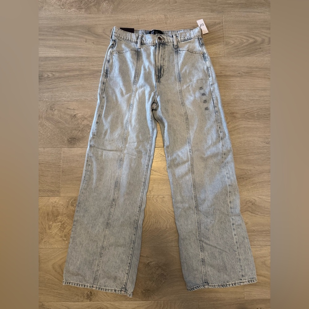 GAP Denim High Rise Wide-Leg Jeans - Light Blue NWT - size 4/27R